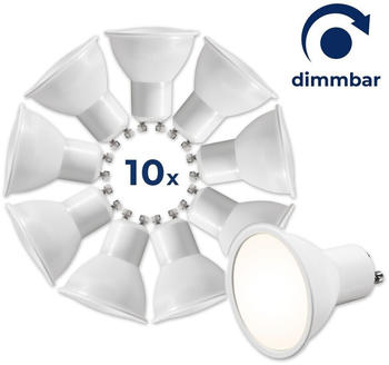 McShine LED-Strahler MS-60-10dimm 6W, 510lm, neutralweiß, dimmbar, 10er-Pack
