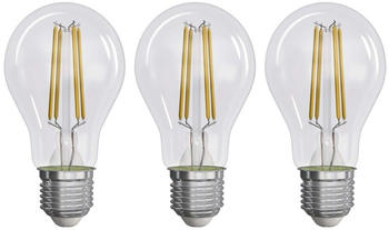 EMOS LED Lampe Edison A60 3er Pack, 3,8W Ersatz f&uuml;r 60W Gl&uuml;hbirne, A Klasse Vintage-Birne mit E27 Sockel, Helligkeit 806 lm, Neutralwei&szlig; 4000 K