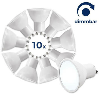 McShine LED-Strahler MS-60-10dimm 6W, 510lm, tageslichtweiß, dimmbar,10er-Pack