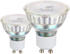 Eglo GU10 2er-Set led Warmweiß 240lm 3W Chrom, Weiss