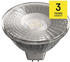 EMOS Led Lampe Spot 4,5W, MR16, GU5,3 Sockel, Ersatz für 28W Halogenlampe, Helligkeit 380lm, Warmweiß 3000K, ZQ8433
