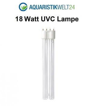 AQUARISTIKWELT24 18 Watt uvc Ersatzlampe für Wasserklärer mit 2G11 Sockel