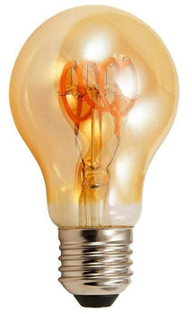 McShine Led Filament Glühlampe Retro E27, 4W, 280lm, warmweiß, goldenes Glas