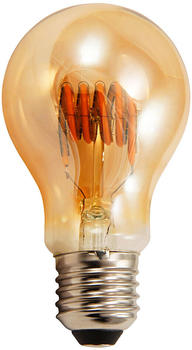 McShine Led Filament Glühlampe Retro E27, 6W, 490lm, warmweiß, goldenes Glas