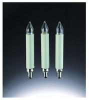 Hellum 908039, Hellum Schaftkerze, 23V/3W, E10, elfenbein, 3er-Blister