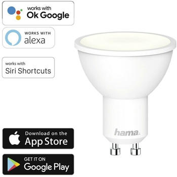 Hama Wlan LED-Lampe GU10 4,5W Wei&szlig; dimbar