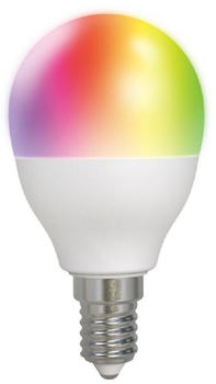 Deltaco SMART HOME LED-Lampe, E14, G45, WLAN, 5W, RGB, dimmbar, weiß
