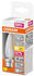 Osram LED Filament Superstar+ Kerze B matt 300° 3,4-40W/927 warmweiß 470lm B22d 220-240V dimmbar