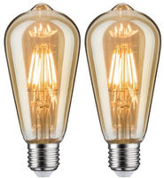 Paulmann LED-Leuchtmittel "Bundle ST64 gold 2x 6,5 W" E27 2 Stk. Extra-Warmwei&szlig;