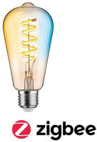 Paulmann LED-Leuchtmittel "Smart Filament ST64 600lm 2200K-5500K gold 230V" 1 Stk.
