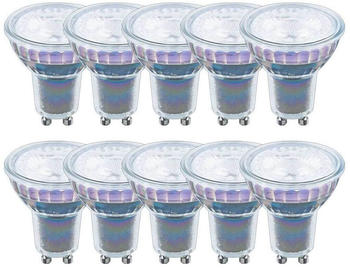 NCC-Licht 10 x LED Premium Glas Reflektor 3,5W = 40W GU10 230lm warmweiß 2700K flood 38°