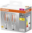 Osram BASE CLASSIC A FIL 60 LED-Lampe mit Sockel E27, klassische Kolbenform, Doppelpack, 6,5W, 806lm, 2700K, warmweißes Licht, geringe Wärmeentwicklung, lange Lebensdauer, geringer Energieverbrauch