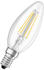 Osram BASE CLASSIC B FIL 40 LED-Lampe mit Sockel E14, Minikerzenform, Doppelpack, 4W, 470lm, 2700K, warmweißes Licht, geringe Wärmeentwicklung, lange Lebensdauer, geringer Energieverbrauch