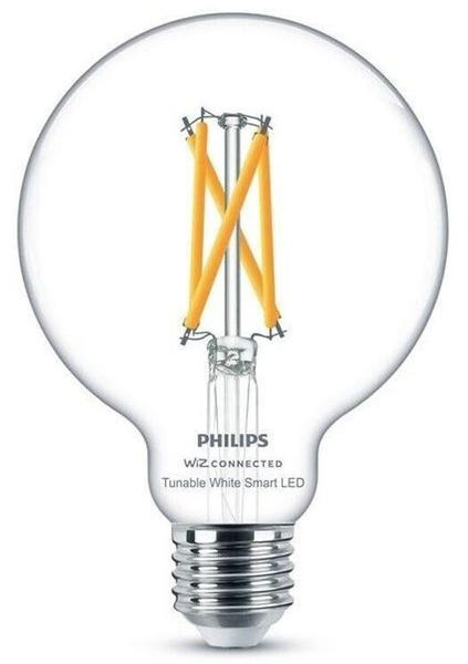 Philips Smart LED Leuchtmittel Tunable White Clear G95 E27 Globeform 7 W