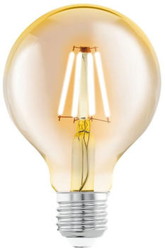 Eglo LED Leuchtmittel G80 E27 Globeform 4 W warmweiß amber