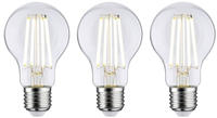 Paulmann LED-Leuchtmittel "Eco-Line 3er Pack AGL 840lm 4W 3000K klar 230V" Warmwei&szlig;