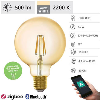 Eglo Connect LED Leuchtmittel-Z G95 Globeform E27 5,5 W Smart connect Z