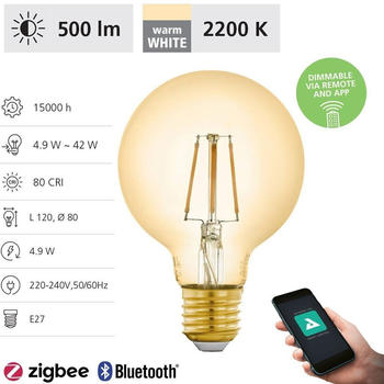 Eglo Connect LED Leuchtmittel-Z G80 Globeform E27 5,5 W Smart connect Z