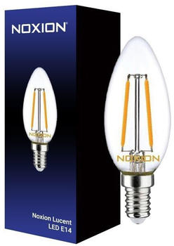 Noxion Lucent LED E14 Kerze Fadenlampe Klar 2.5W 250lm - 827 Extra Warmweiß | Dimmbar - Ersatz für 25W