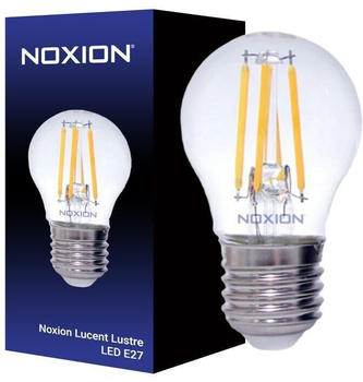 Noxion Lucent Lustre LED E27 Kugel Fadenlampe Klar 4.5W 470lm - 827 Extra Warmweiß | Dimmbar - Ersatz für 40W