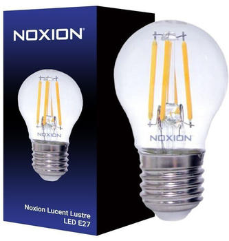 Noxion Lucent Lustre LED E27 Kugel Fadenlampe Klar 4.5W 470lm - 827 Extra Warmwei&szlig; | Dimmbar - Ersatz f&uuml;r 40W