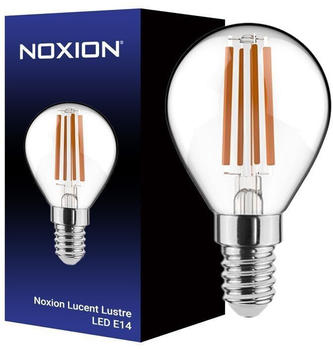 Noxion Lucent Lustre LED E14 Kugel Fadenlampe Klar 4.5W 470lm - 827 Extra Warmweiß | Dimmbar - Ersatz für 40W