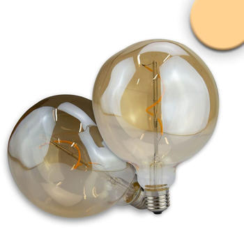 ISOLED E27 Vintage Line LED Dekobirne 125, 4W ultrawarmweiß, Glas amber, dimmbar