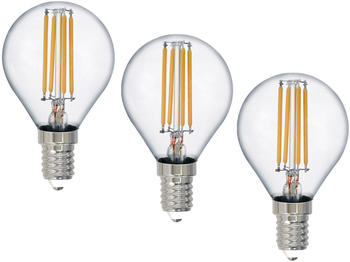 Trio E14 Filament led 3Stk. 2 Watt, 250 Lumen, warmweiß, ø 4cm nicht dimmbar