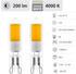 Eglo G9 LED Leuchtmittel 200lm 2er VE 2W 360° 4000K neutralweiss klar 15x60mm