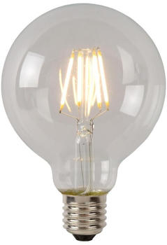 Lucide G80 Class B LED Filament Lampe E27 7W dimmbar Transparent 49086/07/60
