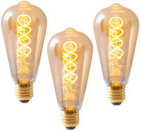 n&auml;ve LED-Leuchtmittel "Dilly" E27 3 Stk. Warmwei&szlig; Retro Leuchtmittel Filament