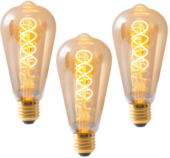 Näve LED-Leuchtmittel DILLY 6,4 cm E27 3er Set
