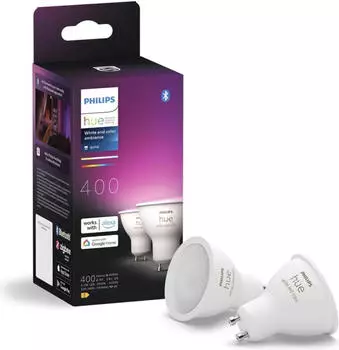 Philips LED Lampe (GU10, 4.20 W, 400 lm, 2 x, E)