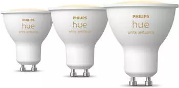 Philips Hue White Ambiance GU10 Dreierpack 3x350lm