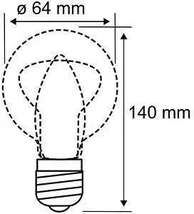 Paulmann 1879 Filament 3-Step-Dim Kolben (E27, 6 W, 470 lm, 1 x, G) – 3-Step-Dim-Funktion für flexible Lichtstimmungen