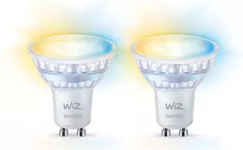 Wiz Tunable White Glas (GU10, 4.70 W, 345 lm, 2 x, F)
