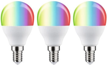 Paulmann 29154 Standard 230V Smart Home Zigbee LED Tropfen E14 3x470lm 3x5W RGBW+ dimmbar Matt Set