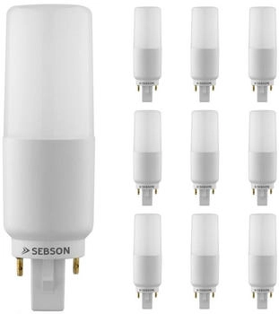 sebson LED Lampe G24 neutralweiß 7W, ersetzt 50W Glühlampe, 660 Lumen, G24d 10er Pack