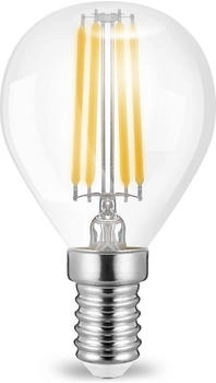 Aigostar 10 x 4w E14 LED Birne Filament Leuchtmittel mit klarem Glas G45|Ø45x78mm|Warmweiß|470 Lumen