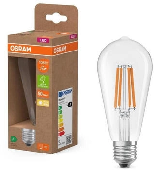 Osram E27 EDISON besonders effizientes LED Leuchtmittel 5W wie 75W 2700K warmwei&szlig;es Licht