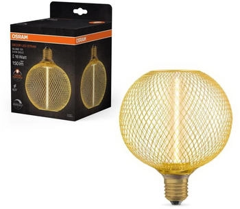 Osram E27 DECOR LED Lampe STRAW FILAMENT GLOBE 125 GOLD dimmbar 3.5W wie 16W extra warmweißes gemütliches Licht