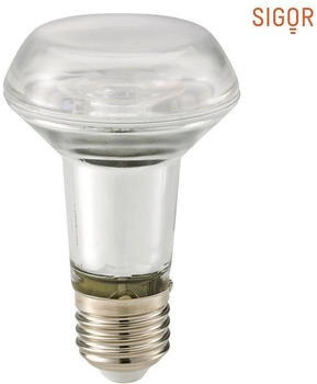 Sigor LED Leuchtmittel LUXAR GLAS, 5,9W, R63, E27, 345lm, 2700K, 36°, dimmbar
