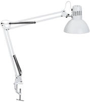 Jakob Maul GmbH LED-Tischleuchte MAULstudy Klemme E27 wei&szlig;