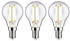Paulmann 29200 Eco-Line Filament 230V LED Tropfen E14 3er-Pack 82mm 525lm 2,5W 3000K Klar