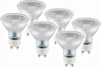 Näve LED-Leuchtmittel, GU10, 6 St., Warmweiß, 6er Set GU10/5W warmweiß 3000K 450lm nicht dimmbar d: 5cm
