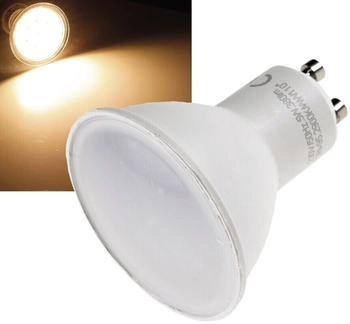 ChiliTec LED Lampe GU10 Sockel, warmweiß 3000k, 380lm, 230V / 5W, 110° dimmen ohne Dimmer