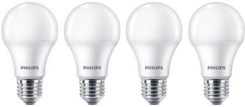 Philips LED Lampe E27 4er Set 10W (75W) 2700K