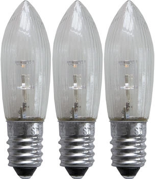 Star Trading LED-Ersatzlampe E10 0,2W 2.100K 3er-Pack