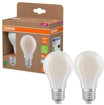 Osram 2er Set E27 LED Lampen matt 5W wie 75W 4000K neutralwei&szlig;es Licht