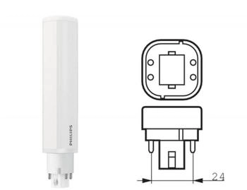 Philips G24q-3 CorePro LED Lampe in Stabform PLC 4 Pin/ Stifte 9,5W 4000K neutralweiß für EVG